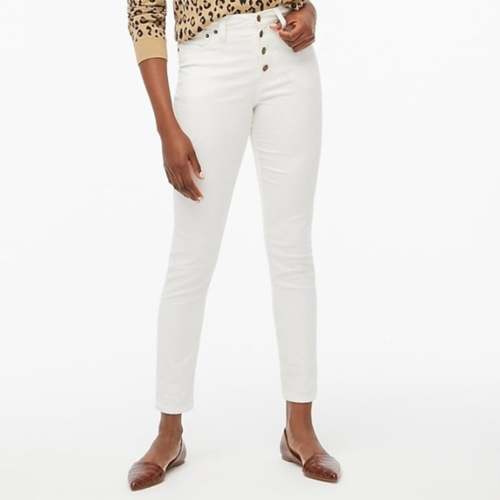J Crew Factory 9" high-rise skinny corduroy pant